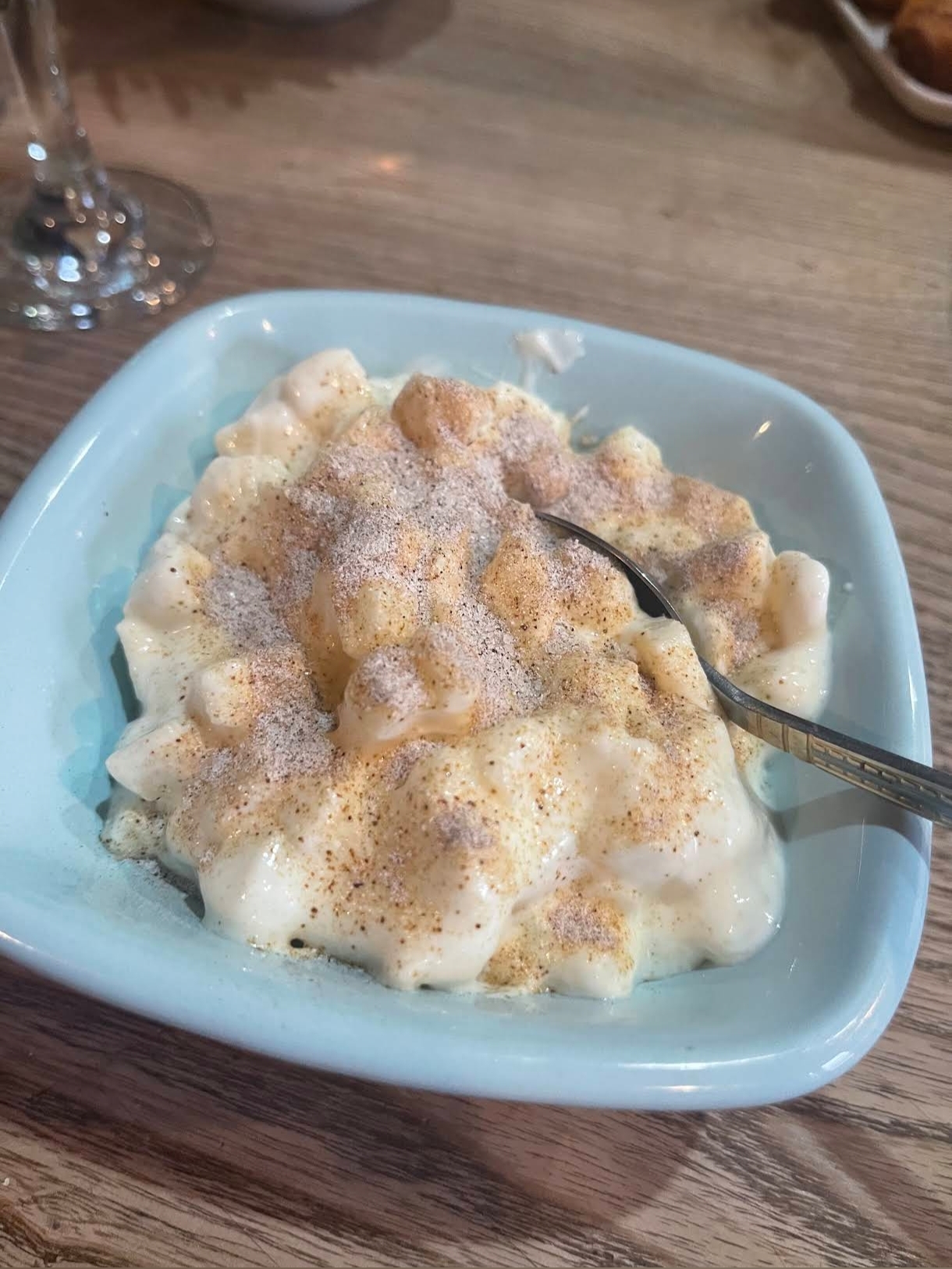 Traditional Megrelian elarji served warm